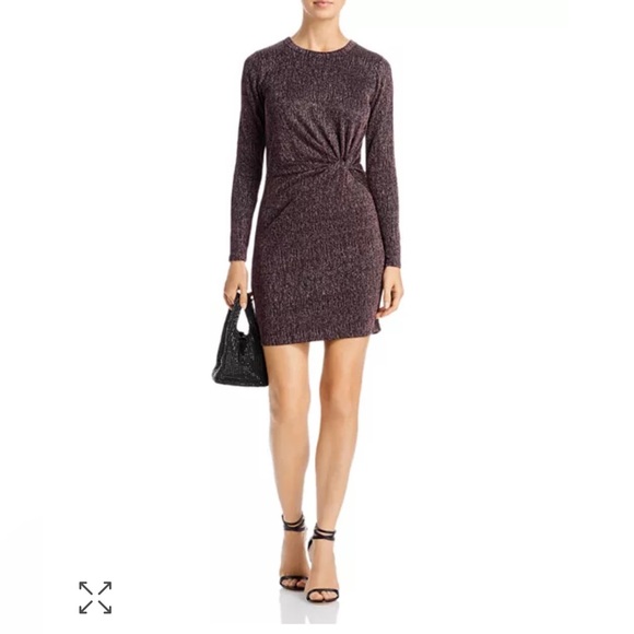 Twisted Metallic Mini Dress - from Bloomingdale’s - Picture 5 of 6